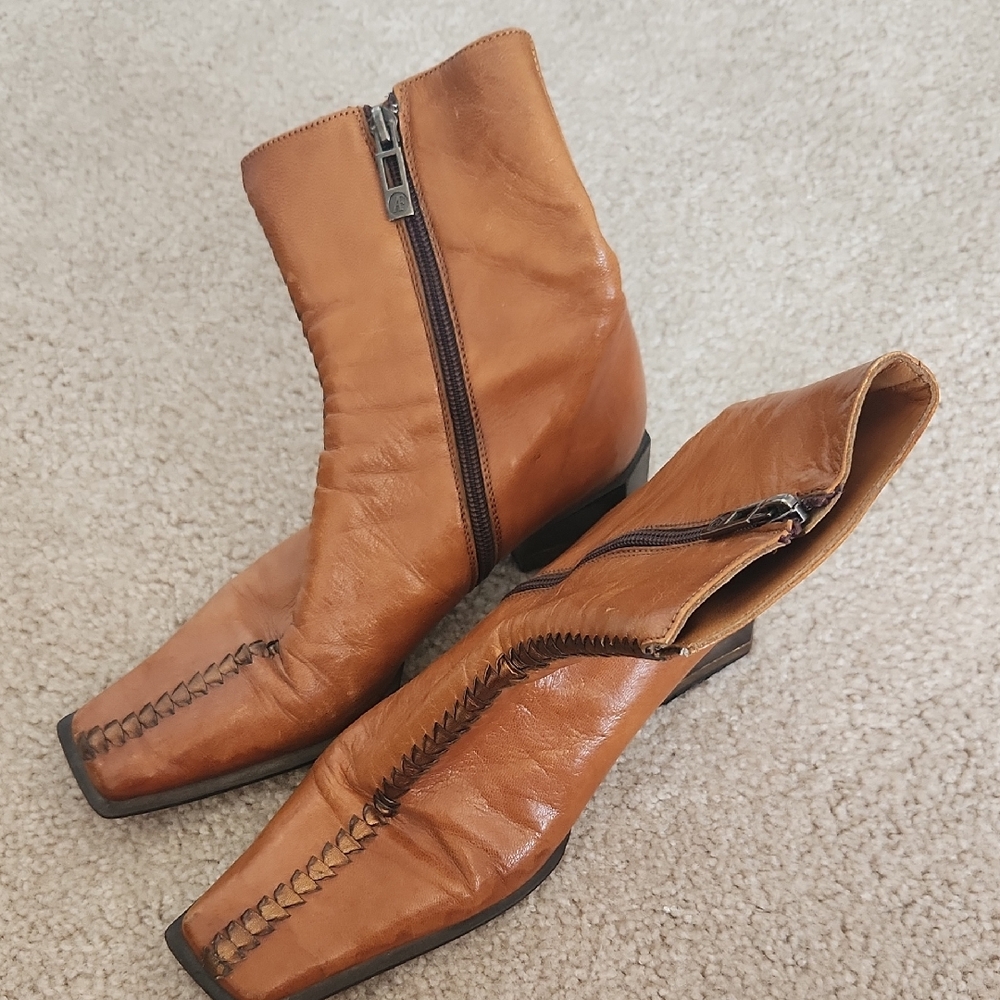 Leather Boots From Italy